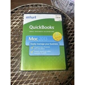 Intuit Quickbooks Mac 2013 Acounting Software CD (Disk is EXCELLENT +Product KEY
